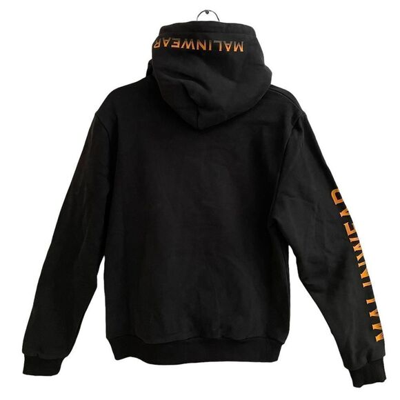 MALINWEAR Exclusive Black Winter 500 GSM Hoodie Pullover size medium New - Picture 3 of 12
